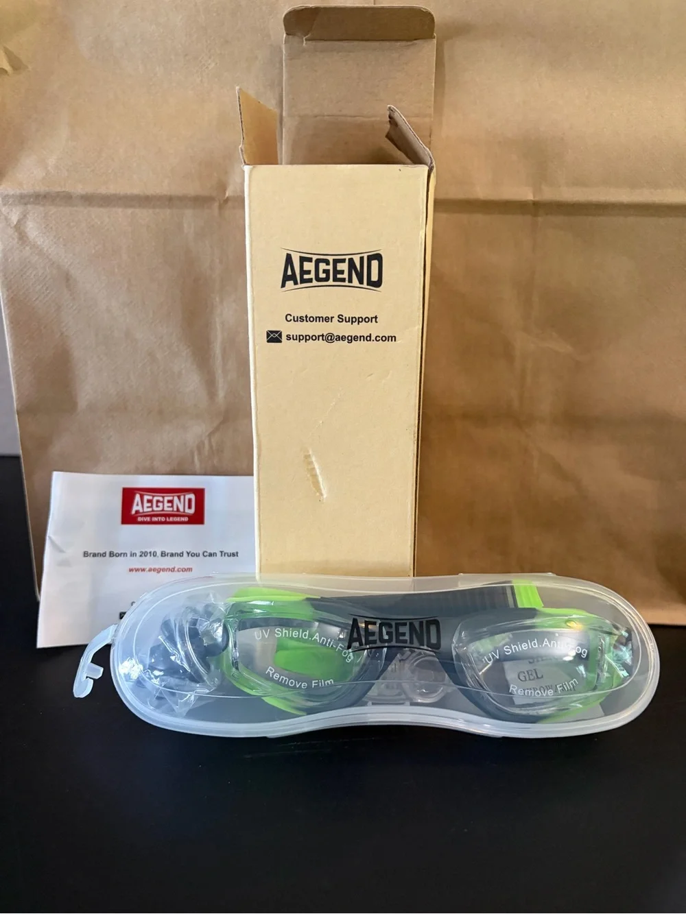 Argent Swim Goggles Adult Men Women No Leak Anti Fog UV Protection